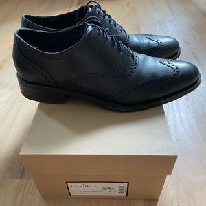 Cole Haan Madison Wing Tip Oxford Black Leather